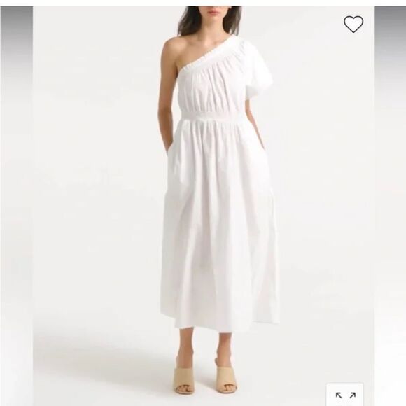 NWOT J.Crew One Shoulder Cotton Dress XXS - Picture 1 of 10